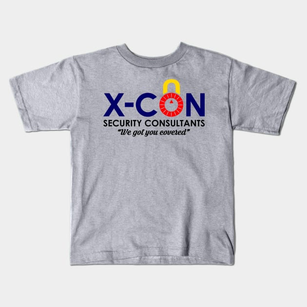 X-Con Security Logo Kids T-Shirt by Vault Emporium